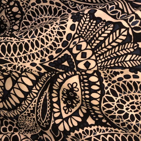 Ann Taylor Blue & White Cotton Flare Skirt Size 12 - Picture 3 of 5